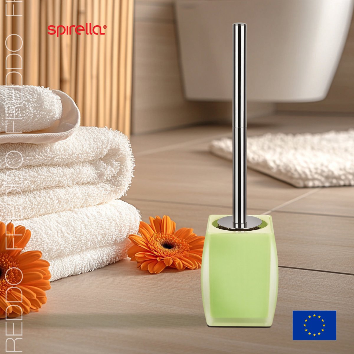 Ерш с подставкой Spirella Freddo, светло-зеленый