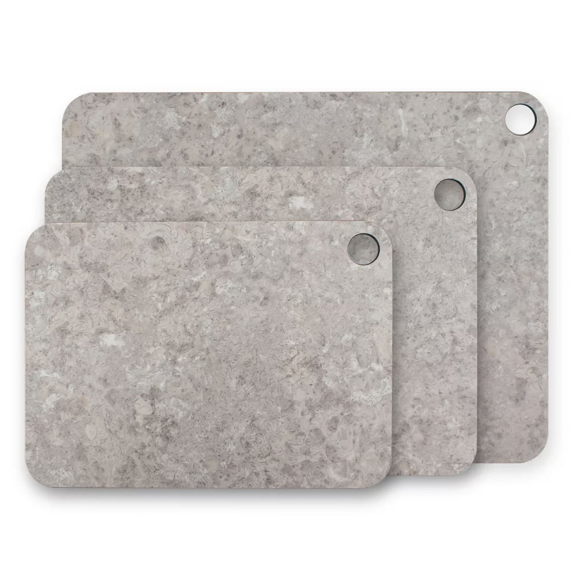 Набор разделочных досок на подставке ComposeEat Elegance белый камень