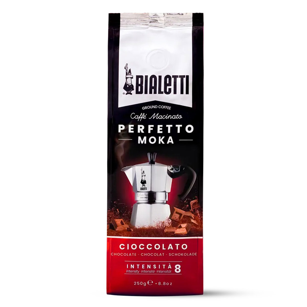Кофе молотый Bialetti Perfetto Moka Cioccolato 250г