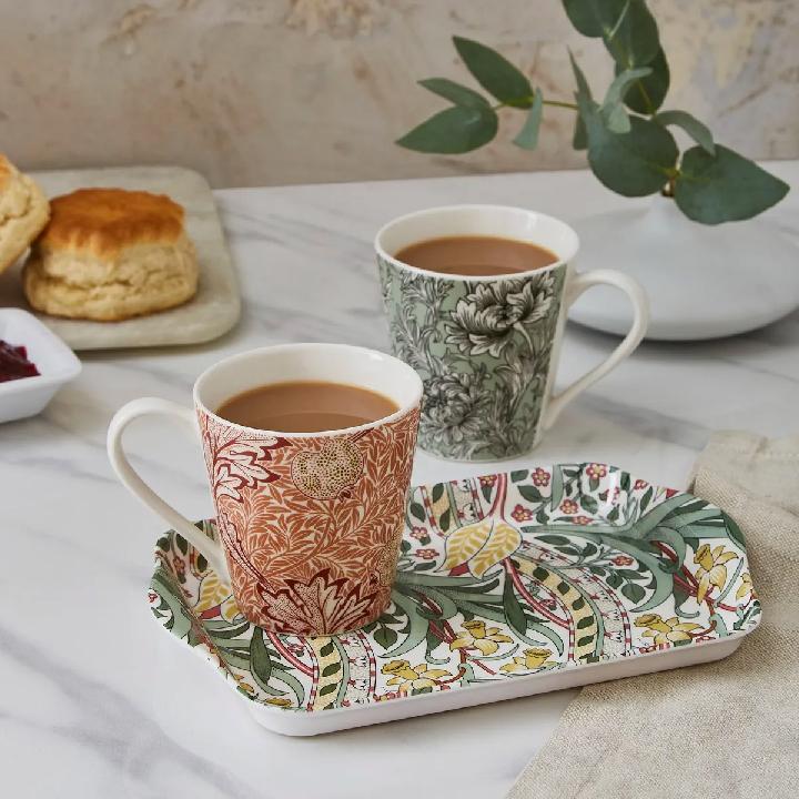 Набор кружек на подносе Spode Morris & Co 2шт