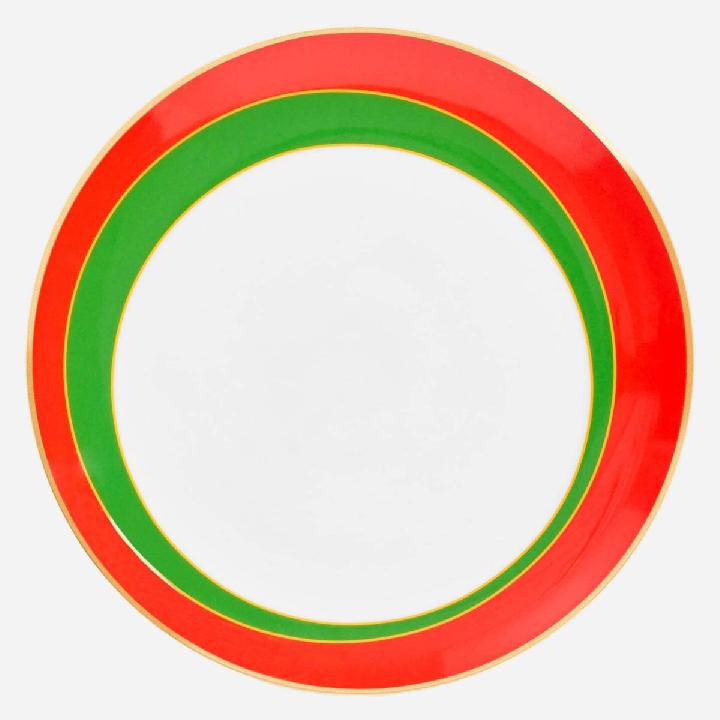 Тарелка обеденная Domique Joyware Green and Red