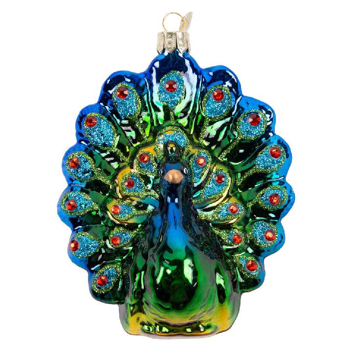 Елочное украшение Коломеев Павлин изящный, без упаковки