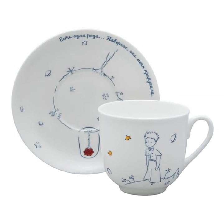 Пара чайная Императорский фарфоровый завод Маленький принц и Роза