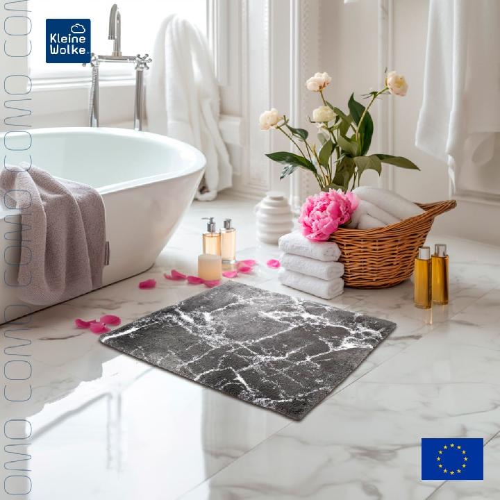 Коврик для ванной 60x60см Kleine Wolke Como, темно-серый