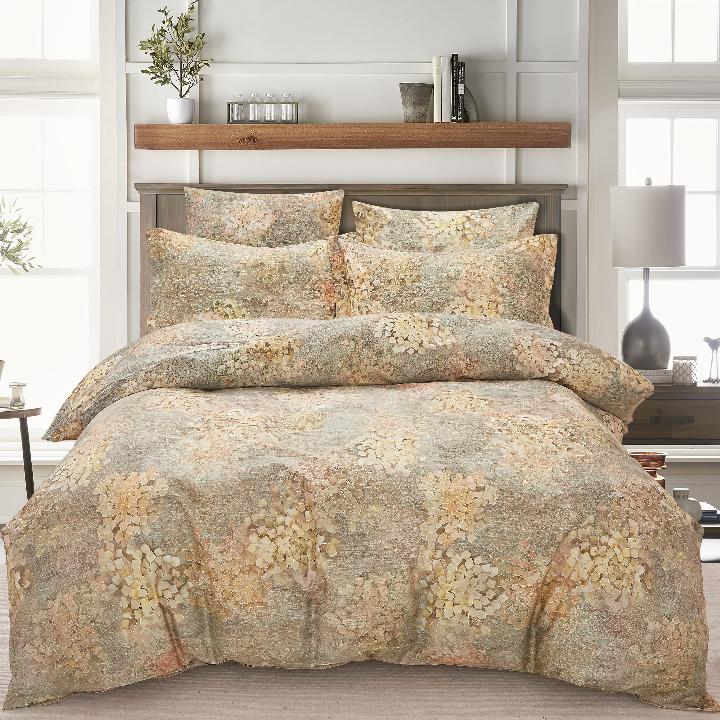 Комплект постельного белья семейный Pappel Golden Flowers