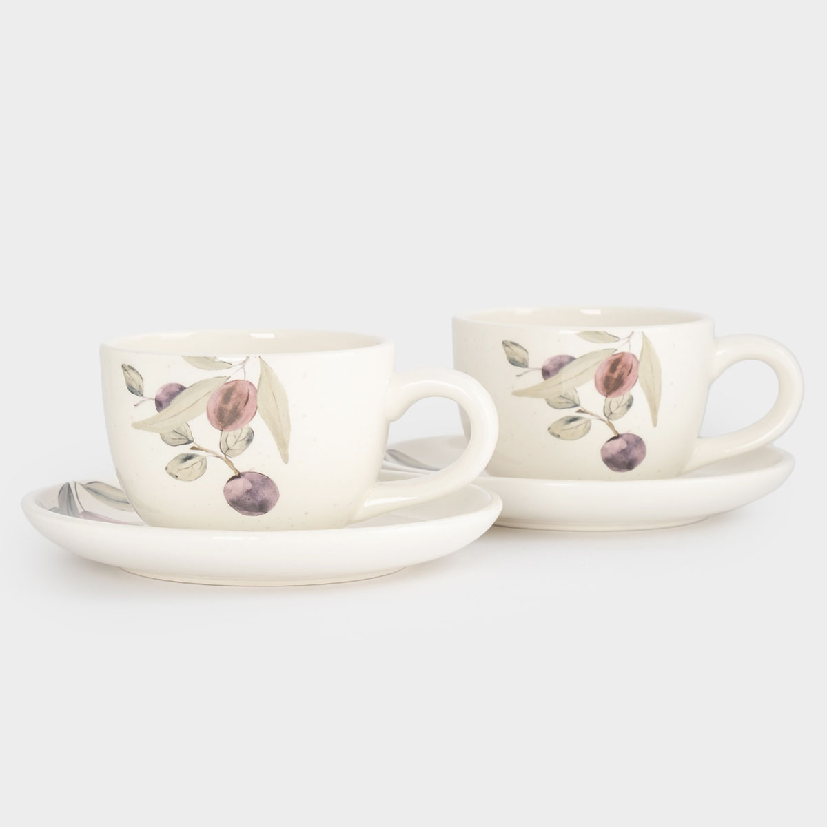 Набор чайных пар Anna Lafarg Сливы на 2 персоны