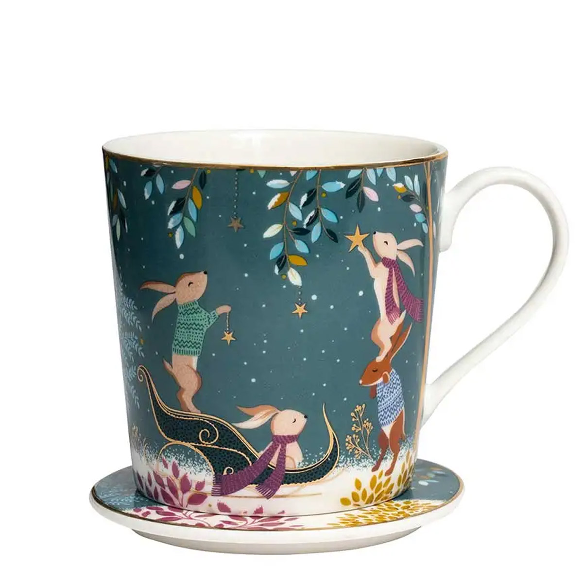 Набор кружек на подставке Portmeirion Woodland Tales 2шт 340мл