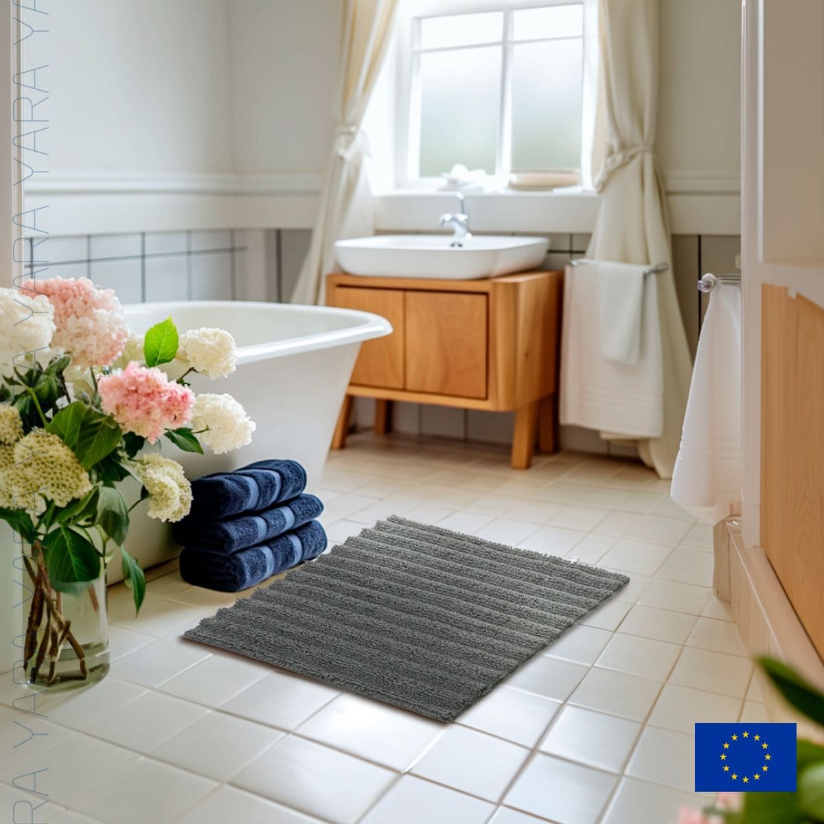 Коврик для ванной комнаты Kleine Wolke Yara Slategrey 50x60см