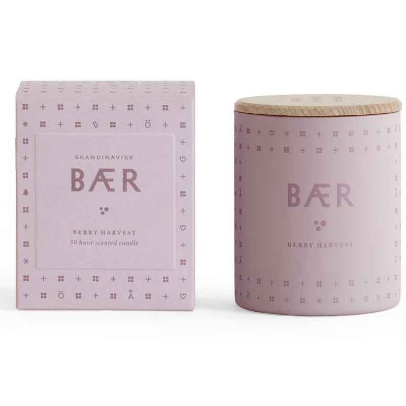

Свеча ароматическая Skandinavisk BAER, 190гр, Розовый