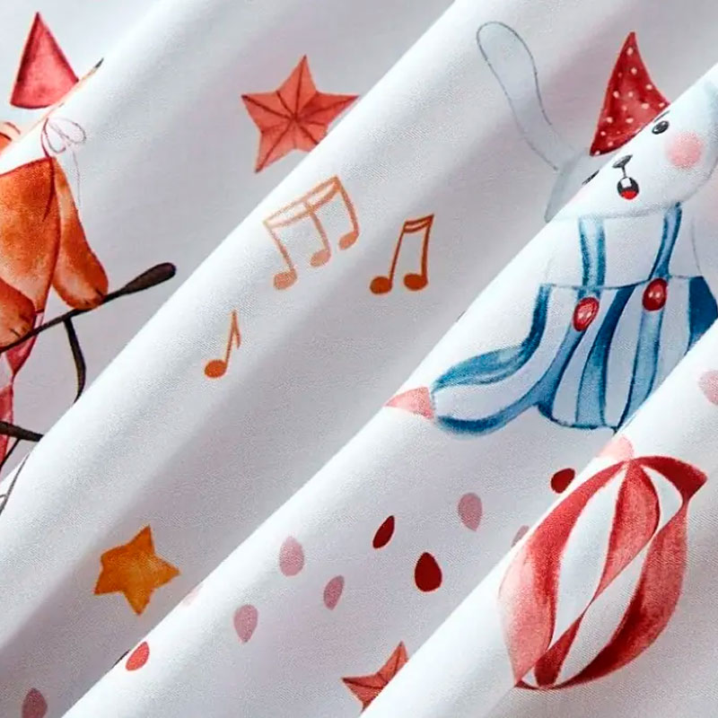 Комплект постельного белья 1,5-спальный Anabella Asabella Цирк на молочном