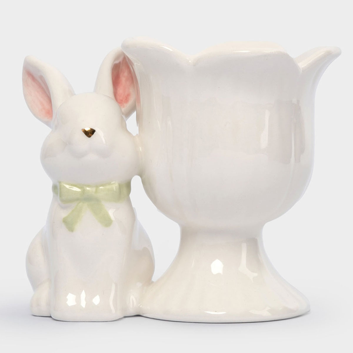 Подставка для яйца Anna Lafarg Пасха Золотая Кролик с цветком