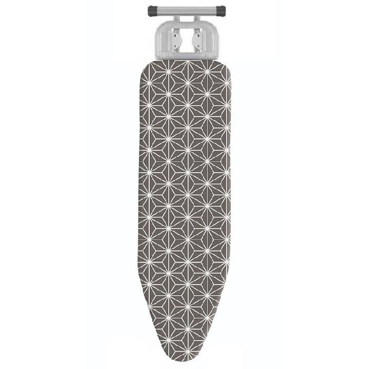 Чехол для гладильной доски Hausmann металлизированный 38x120см, темно-серый