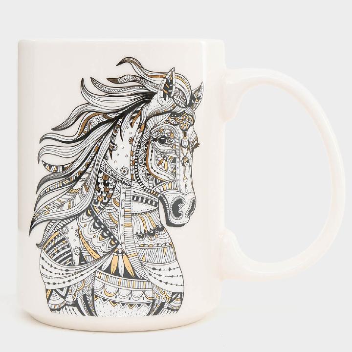 Кружка Anna Lafarg Новый Год Лошадь 500мл