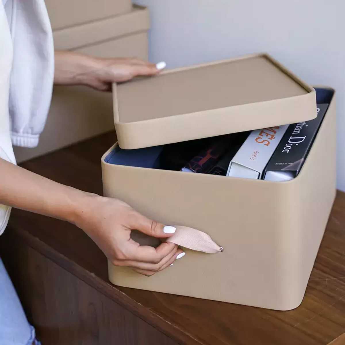 Коробка для хранения Rompicato Cassa S, цвет бежевый