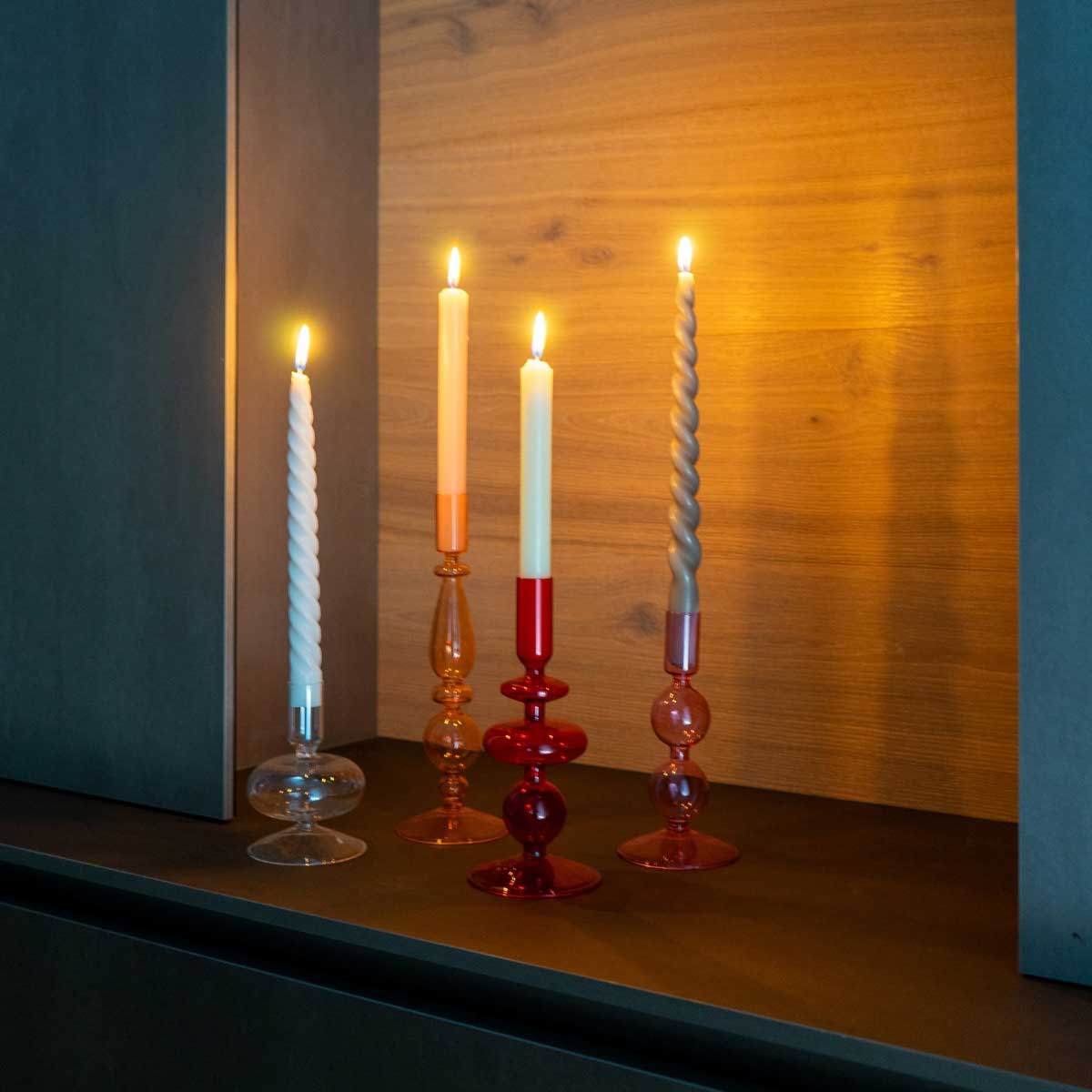 Подсвечник 20см WD Lifestyle Samarcanda, красный