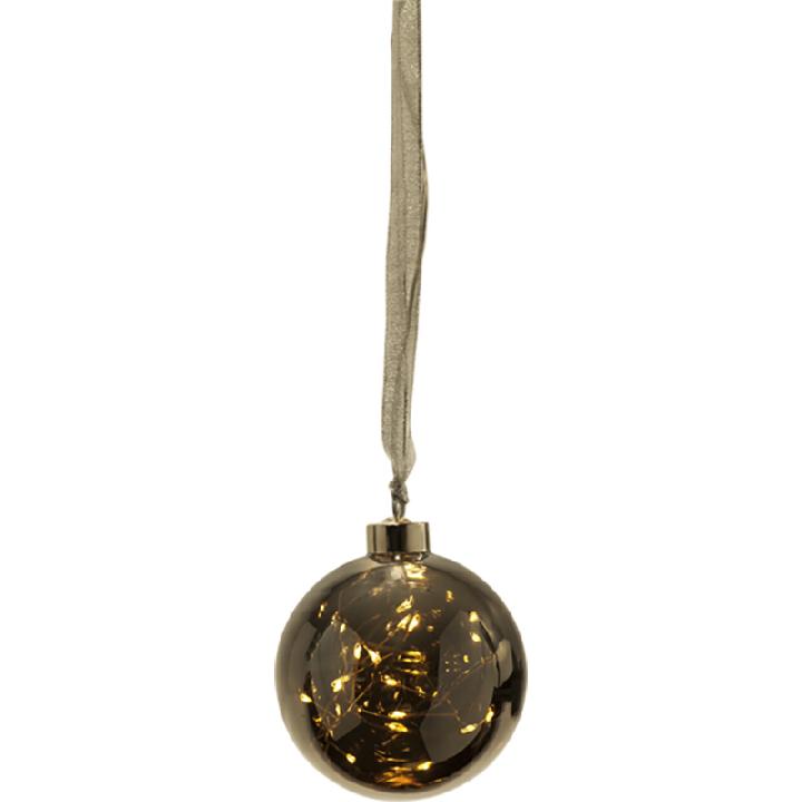 Гирлянда-шар Star Trading AB Christmas 15 LED ламп, цвет темно-серебряный