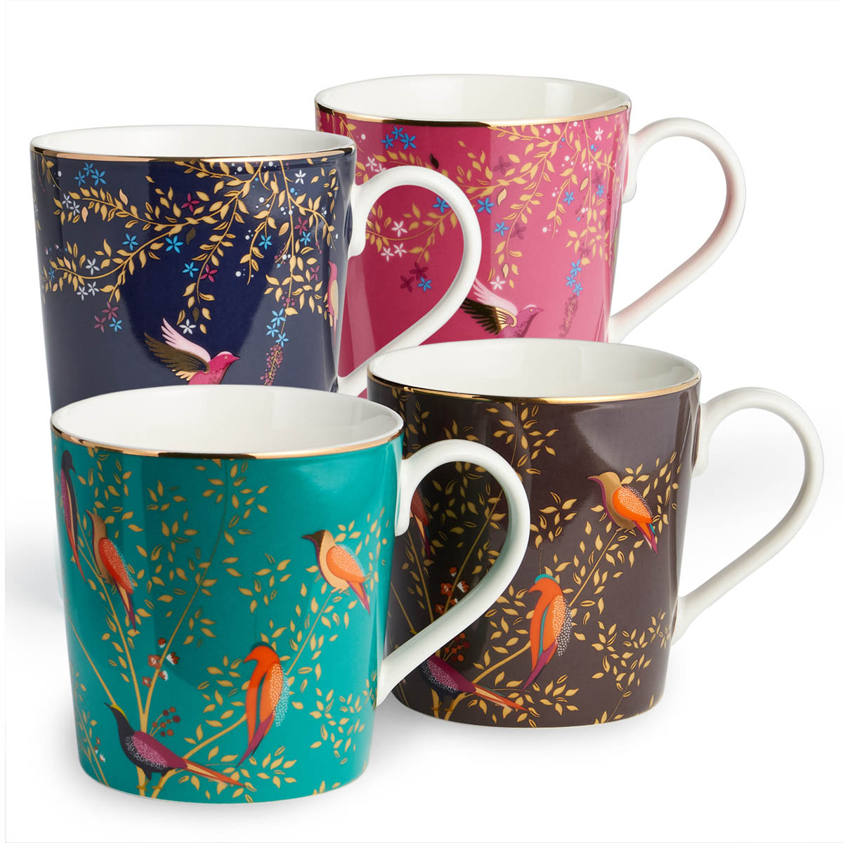 Набор кружек Lefard Golden Birds 380мл, 4шт
