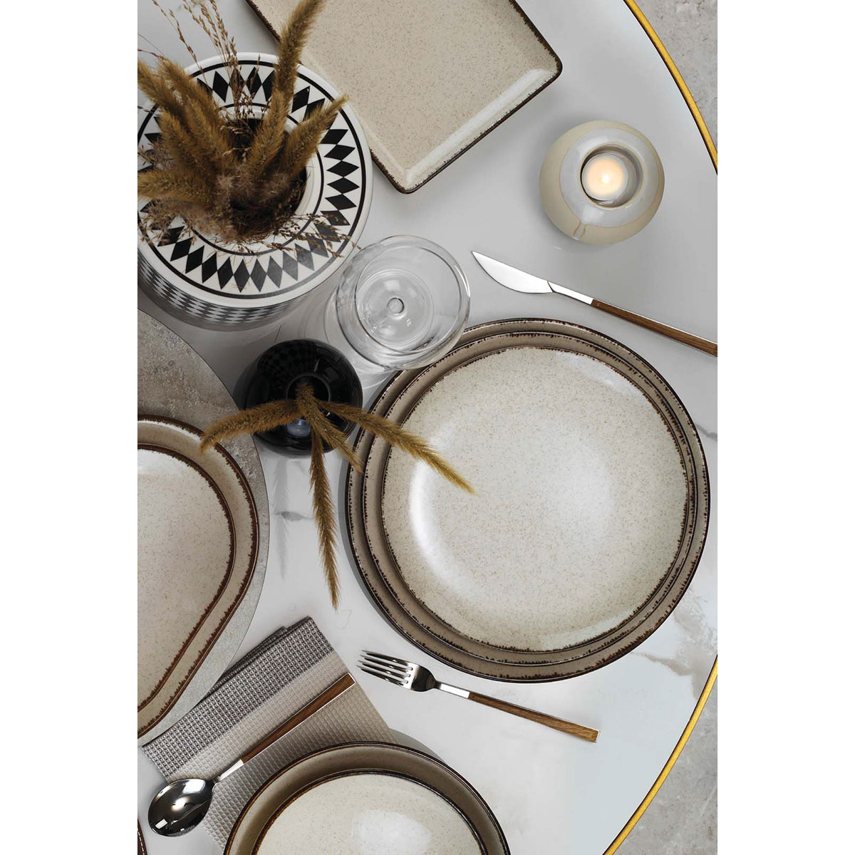 Тарелка закусочная Kutahya Pearl Mood, зеленый