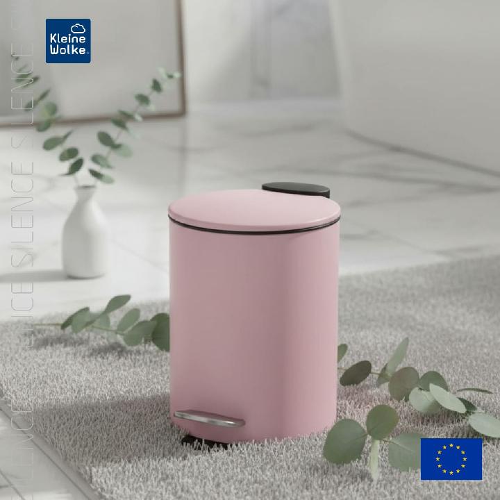Ведро для мусора с педалью Kleine Wolke Silence, цвет розовый