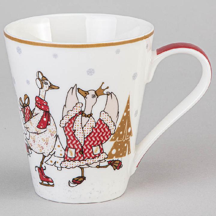 Кружка Lefard Family Christmas Гуси на коньках 270мл