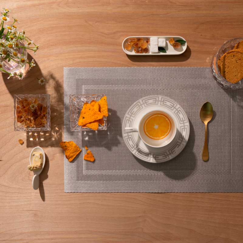 Салфетка сервировочная Zapel Frame light grey