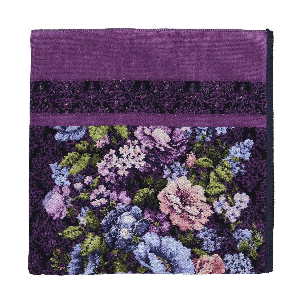 Полотенце Feiler Anjelika 75x150см, цвет мальва, свекольный