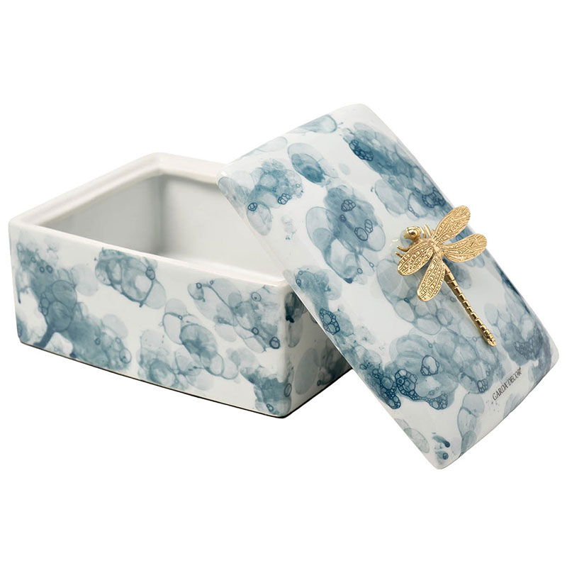 Шкатулка Garda Decor со стрекозой 19x14x13см