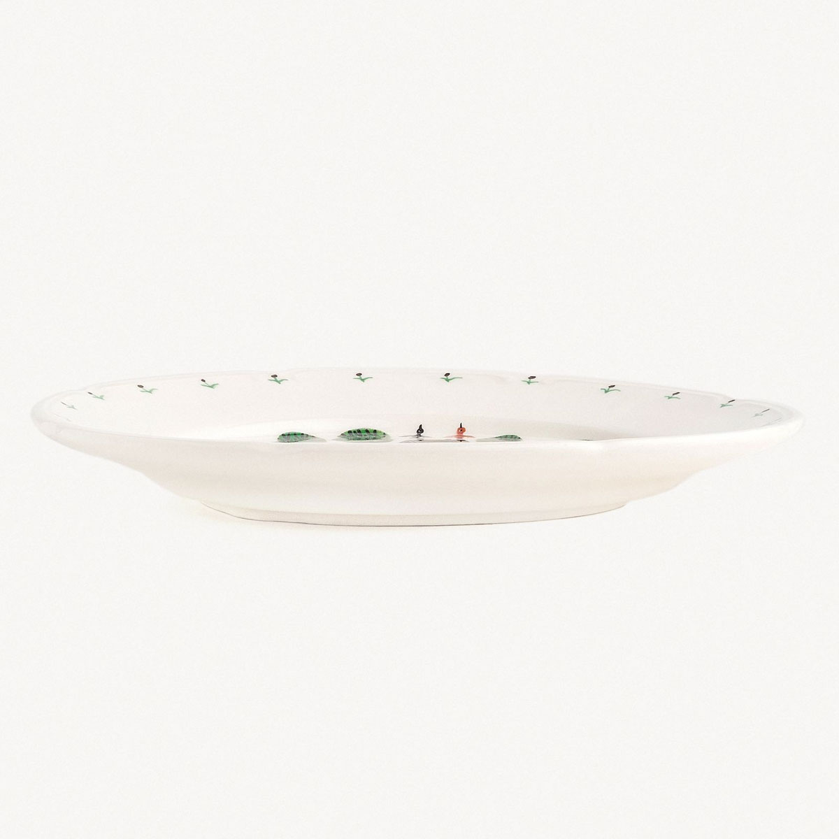 Тарелка обеденная Дымов Керамика Огород Уткина Охота