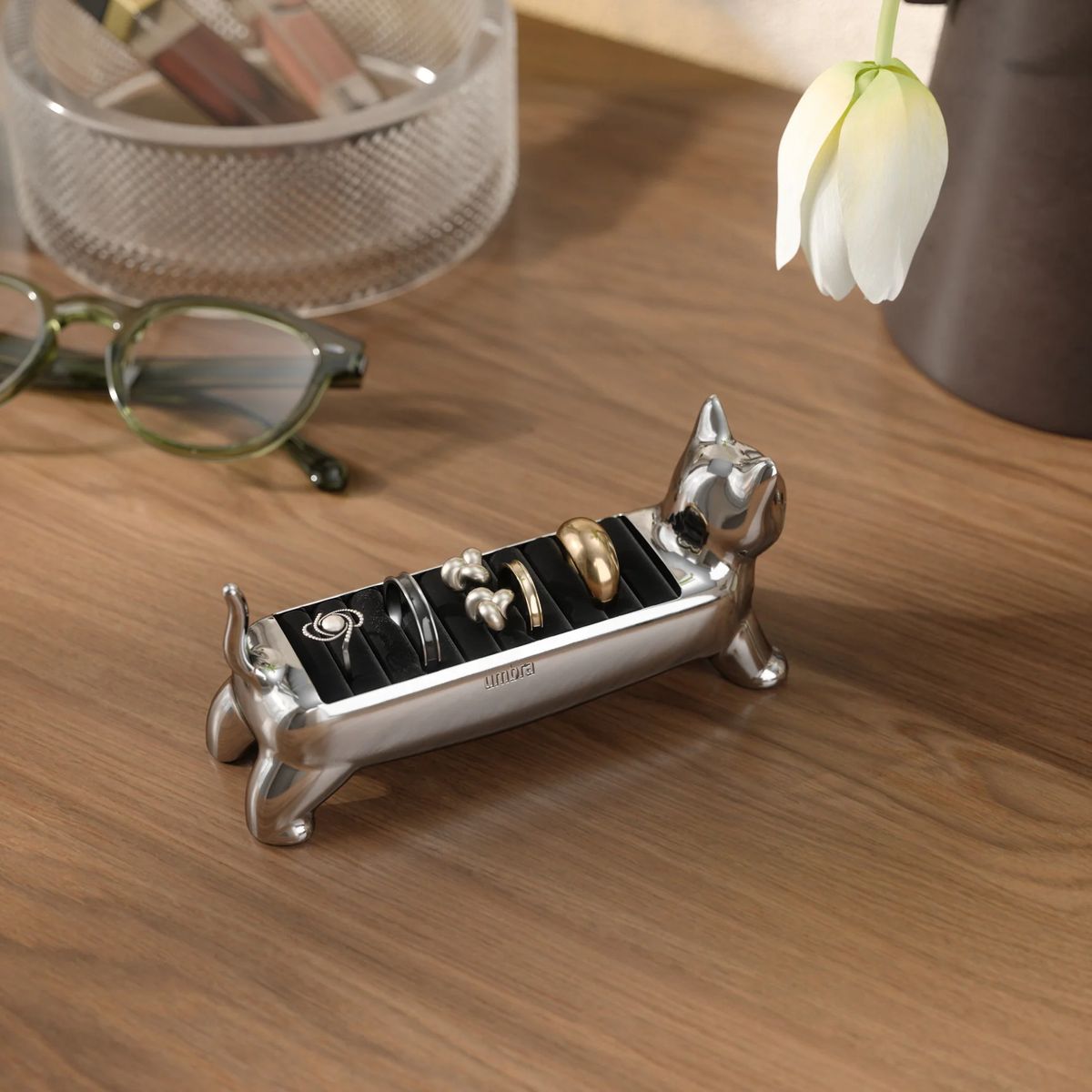 Держатель для колец Umbra Ali Cat, хром