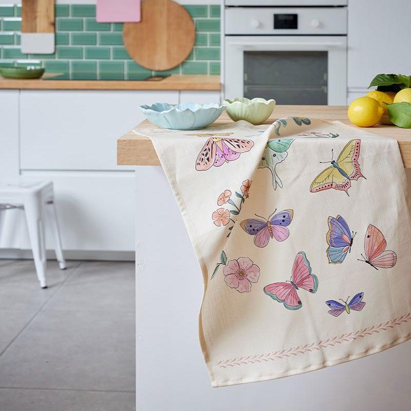 Полотенце кухонное Coucke Animaux Les papillons
