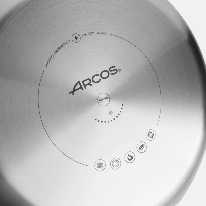 Сковорода индукционная без крышки Arcos Samoa Inox 30см