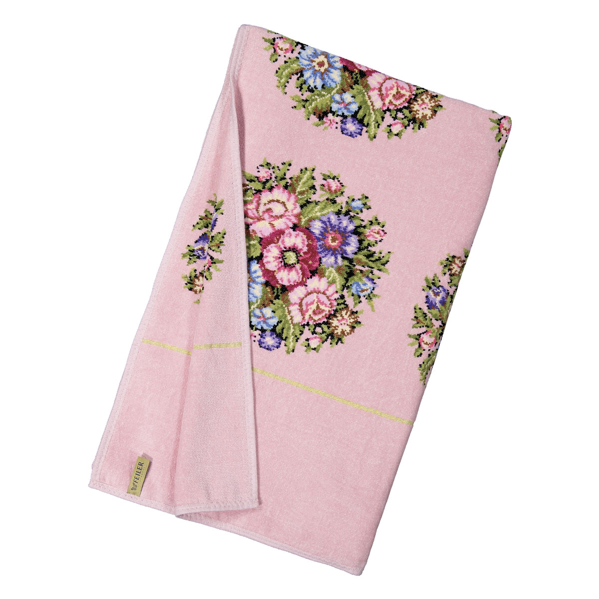 Полотенце Feiler Vienna 75x150см, цвет розовый