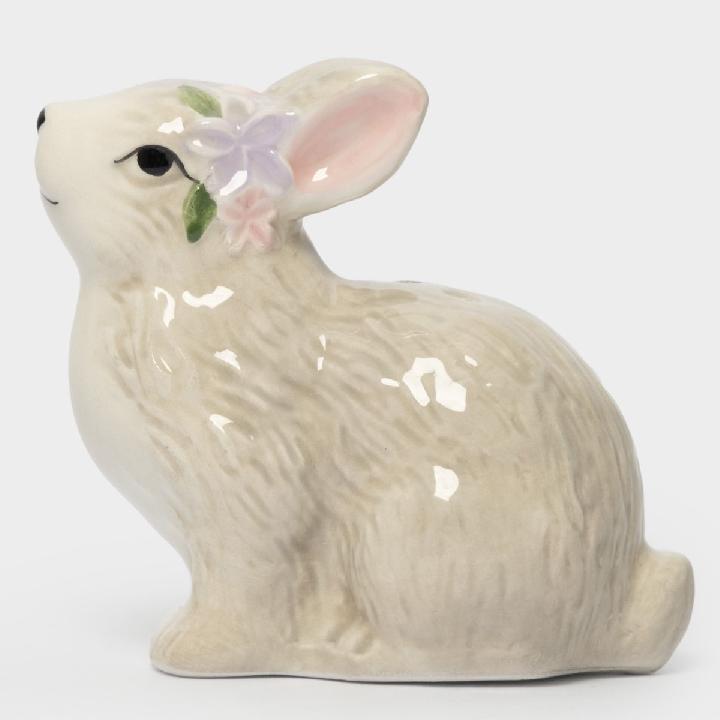 Емкость для соли и перца Anna Lafarg Пасха Натуральная Кролик с цветами