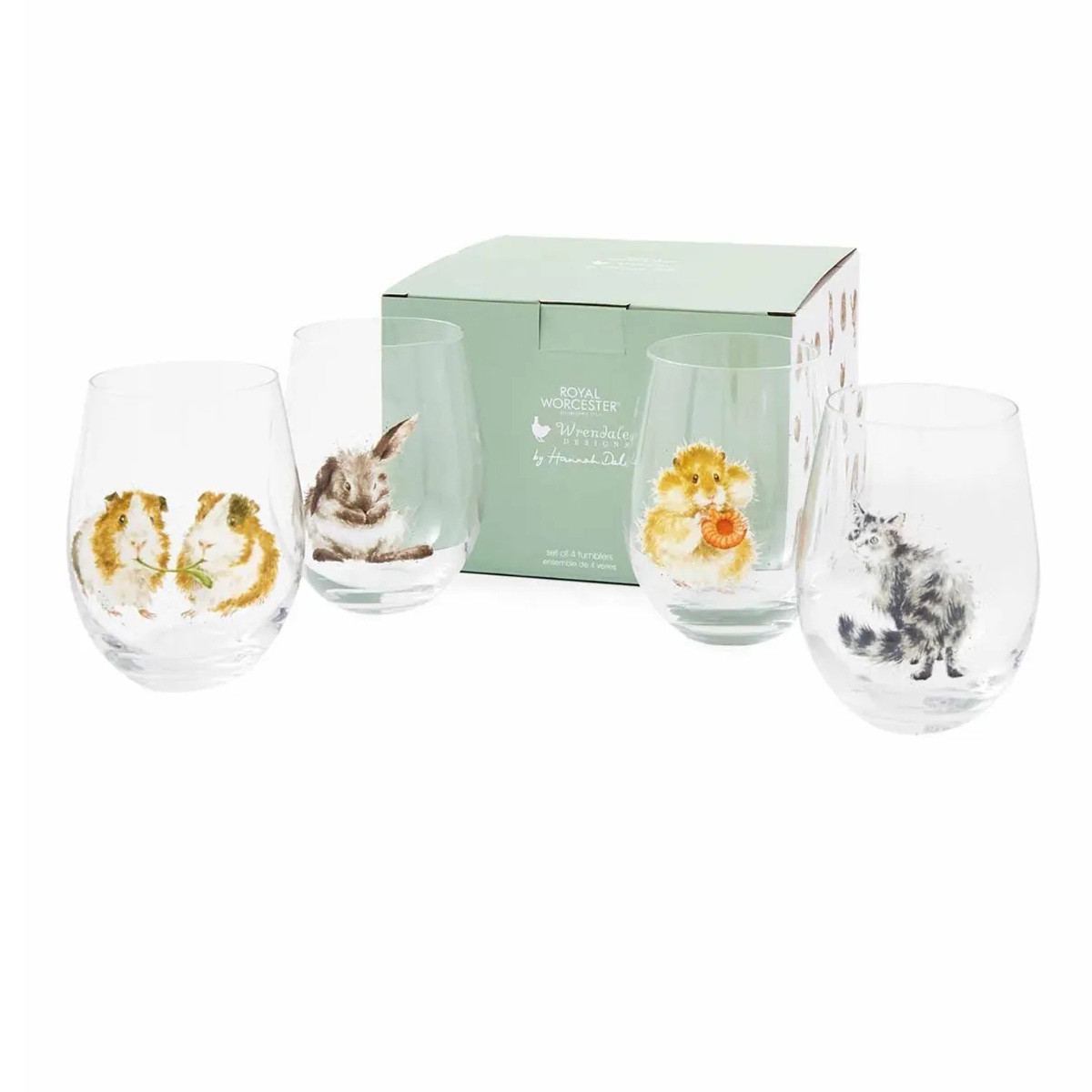 Набор стаканов Royal Worcester’s Wrendale Designs Domestic Animals