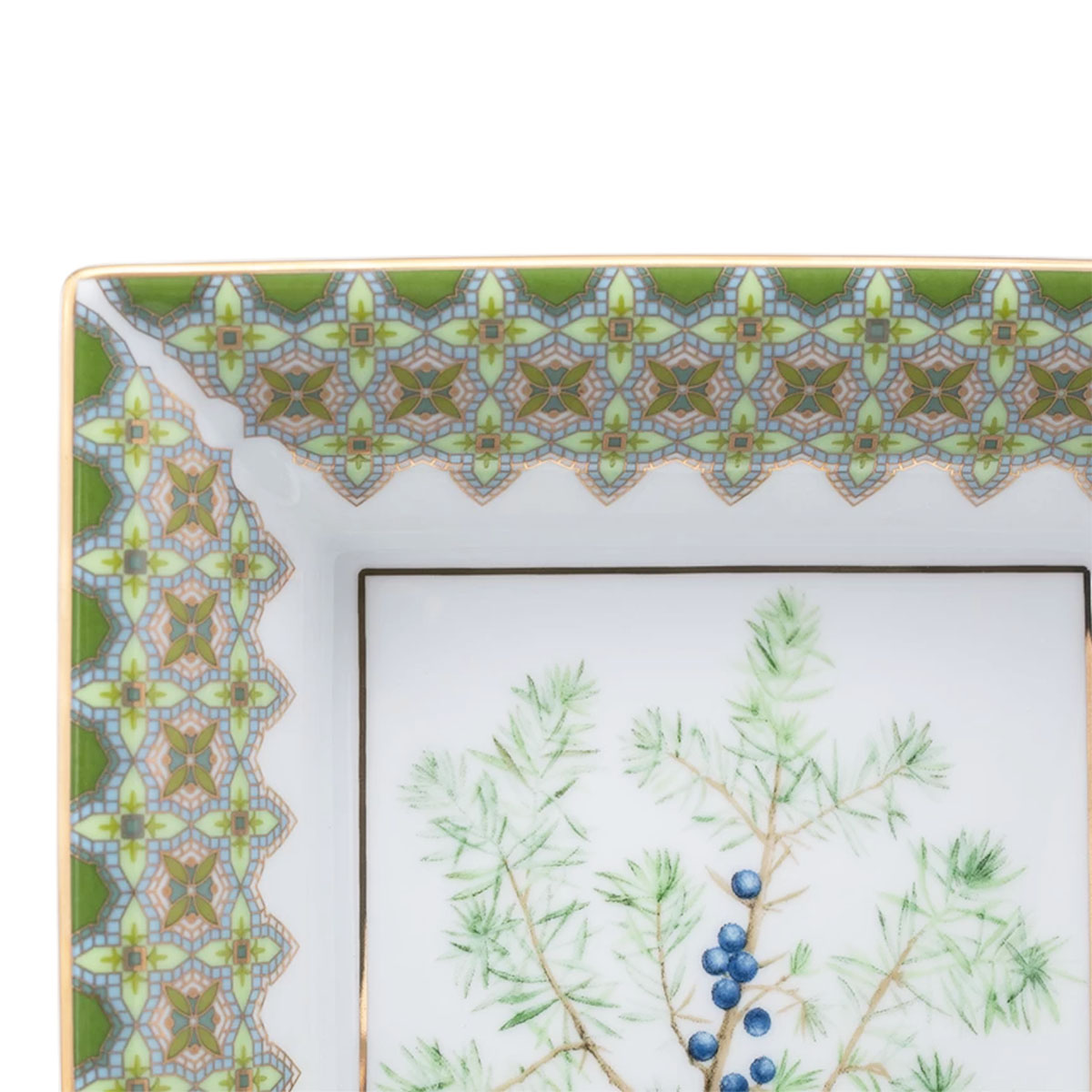 Подставка для мелочей квадратная ИФЗ Цветы и ягоды России. Можжевельник ароматный
