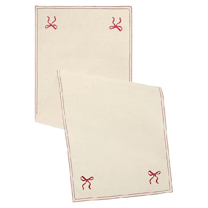 Дорожка на стол Tkano Essential Fancy Bows, беж