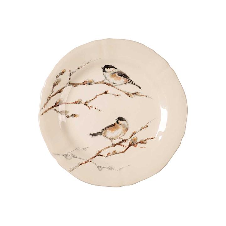 Тарелка десертная Gien Oiseaux Foret Гаичка