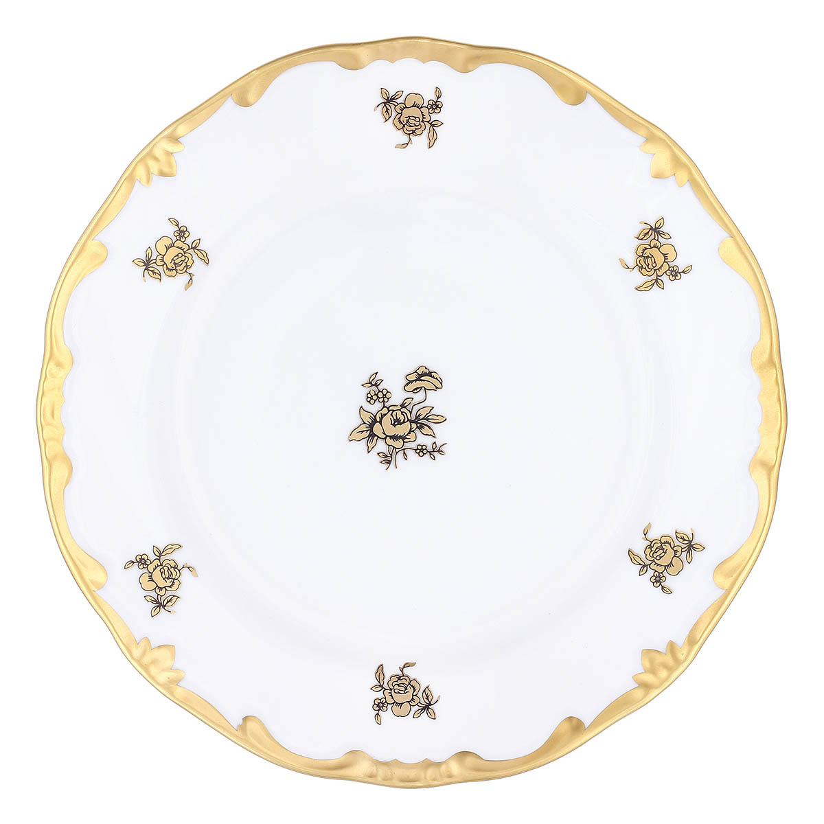 Набор тарелок 17см Weimar Porzellan Роза Золотая