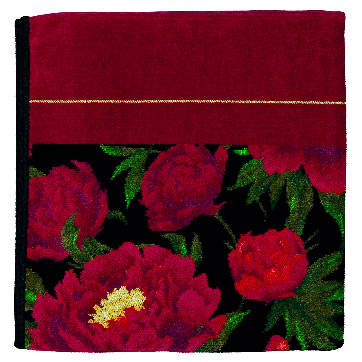 Полотенце Feiler Isabella 50x100см, цвет бордо