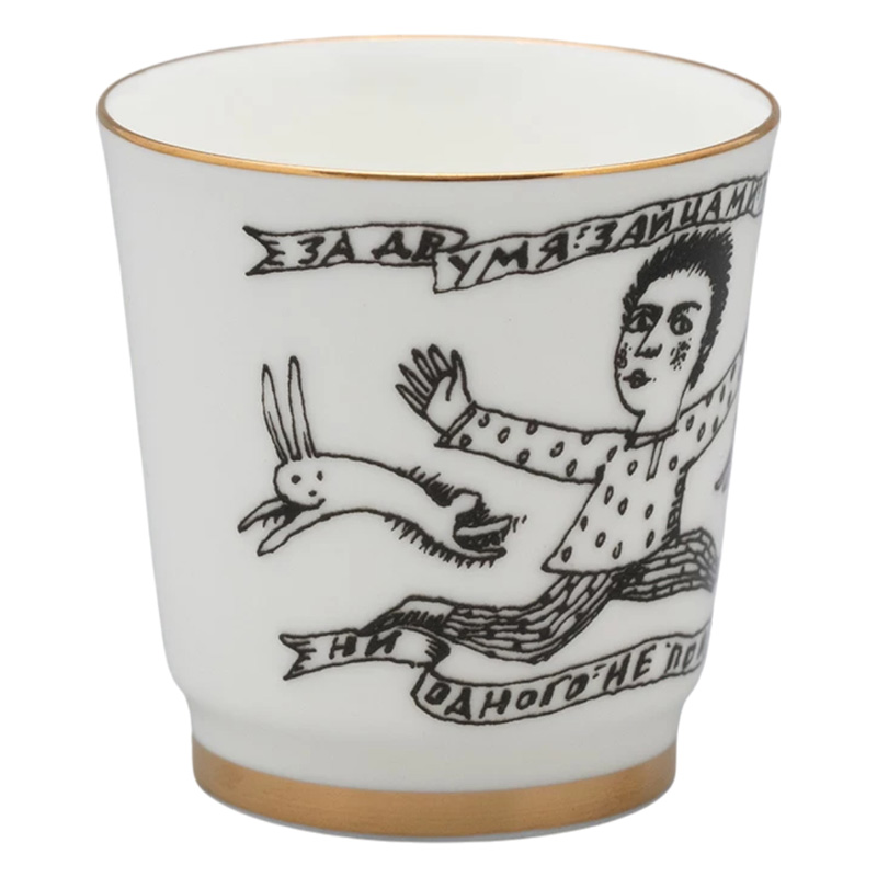 Набор стопок Императорский фарфоровый завод Пословицы русского народа 70мл, 6шт