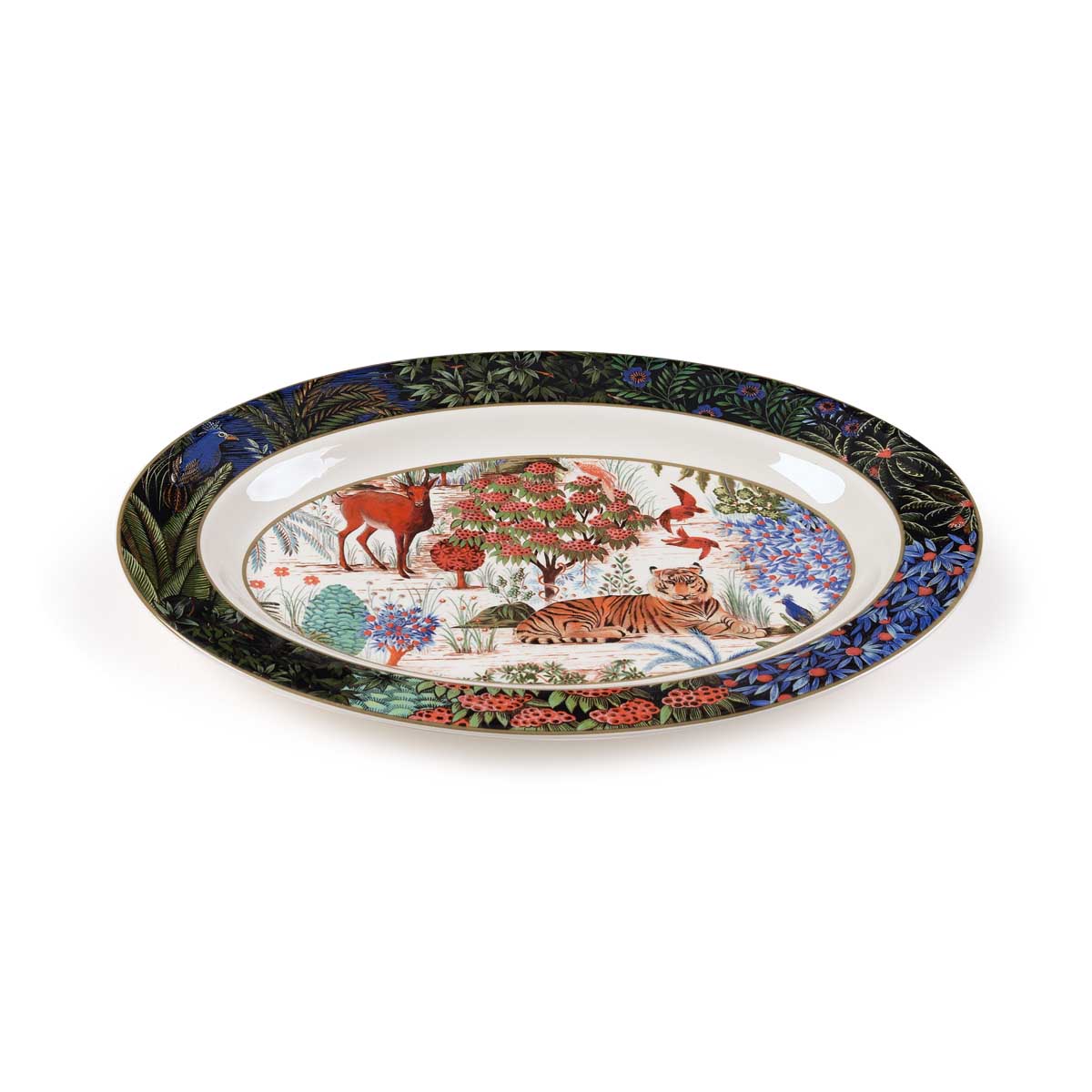 Блюдо овальное Gien Le Jardin Du Palais 37х26см