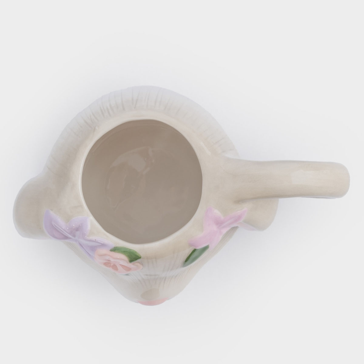 Кружка Anna Lafarg Пасха Натуральная Кролик с цветами 520мл