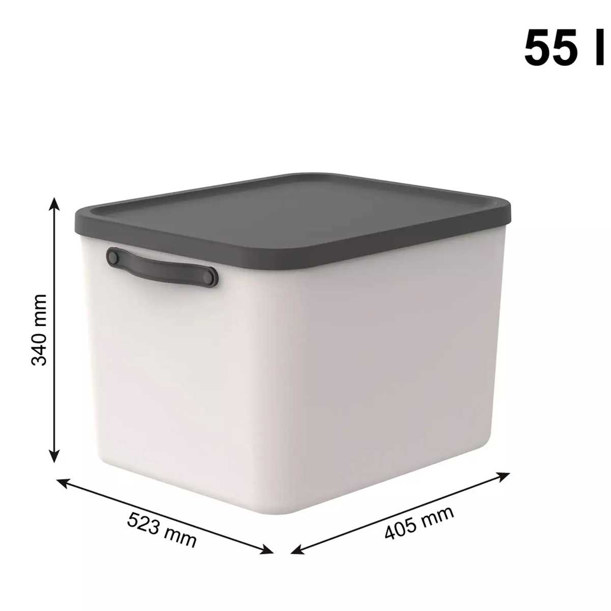 Ящик для хранения Rotho Mythen 52,3x40,5x34см, бежевый