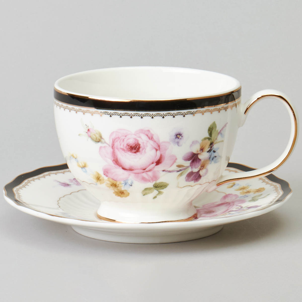 Чайный сервиз Lefard Мейсенский Букет 17 предметов на 6 персон