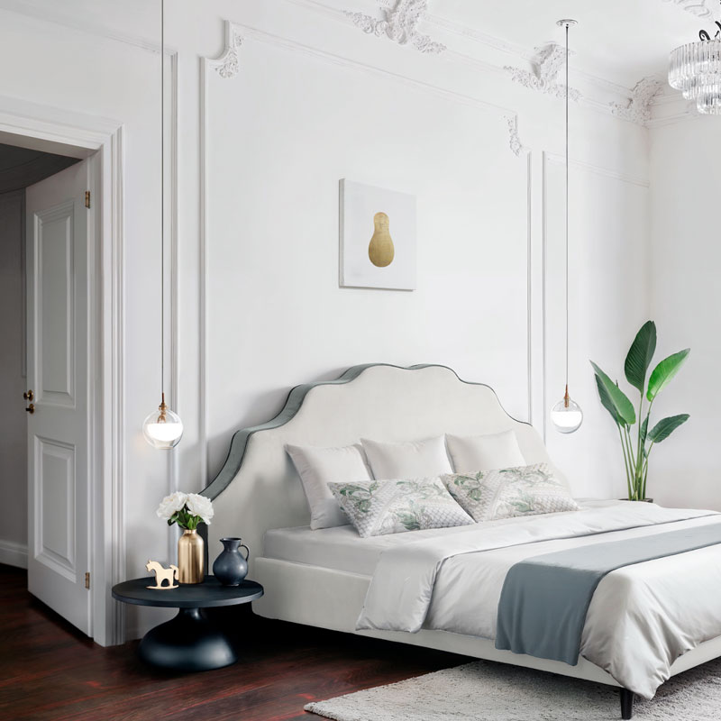 Наволочка Mollen Фаберже Ландыши в белом 50x70см