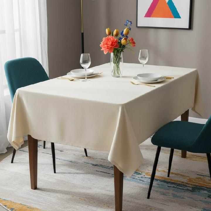 Скатерть Elpida 150х300см, шампань экрю