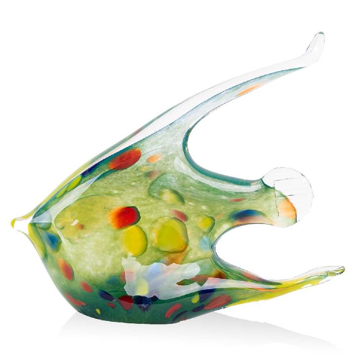 ФигуркаZapel Рыбка Скалярия цветная гутной работы