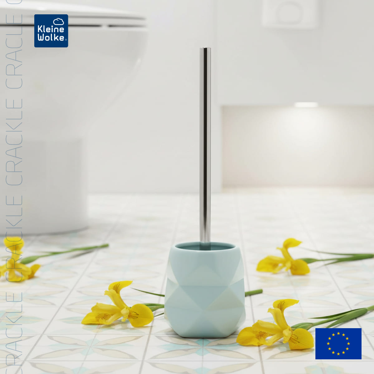 Ерш с подставкой Kleine Wolke Crackle, мятный