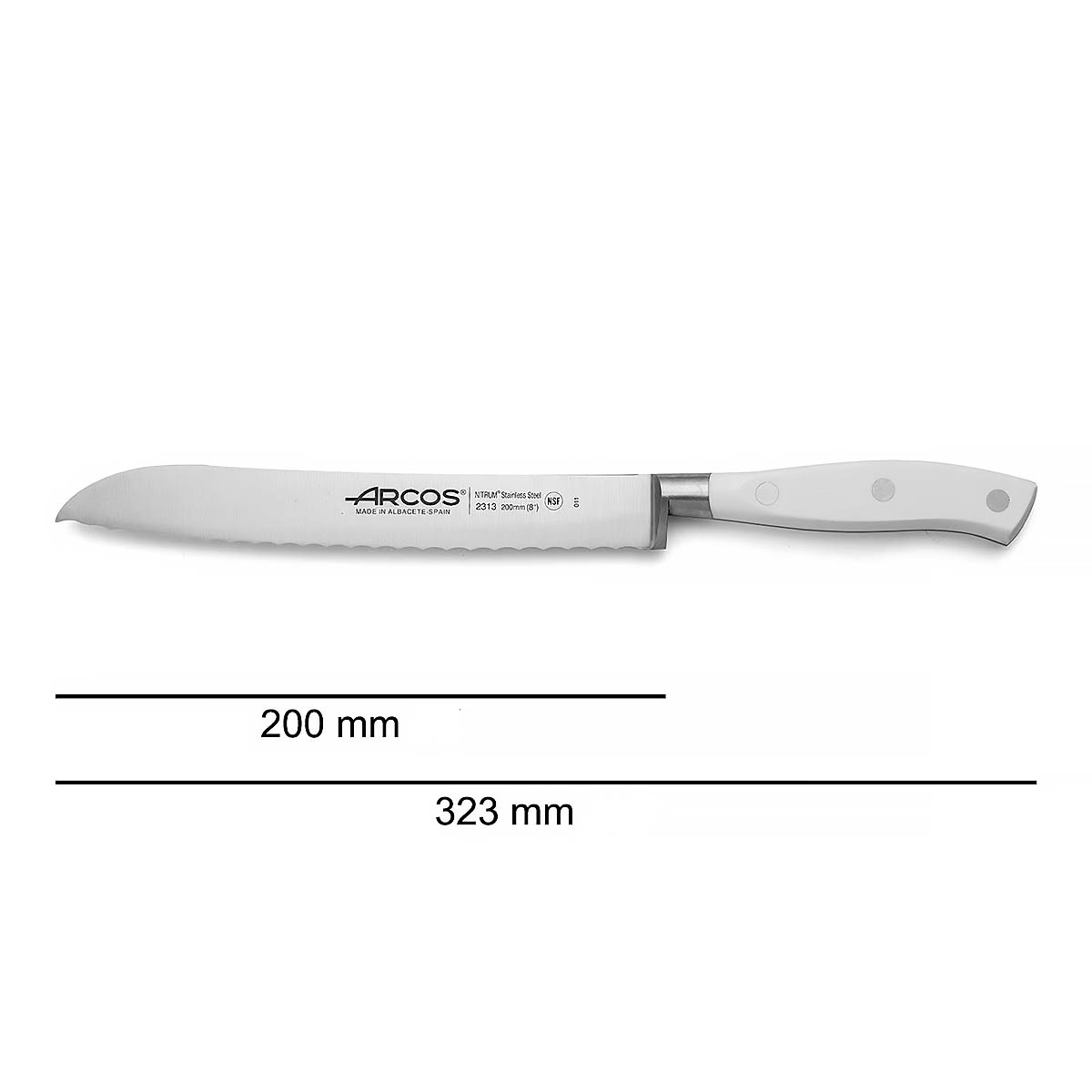 Нож для хлеба Arcos Riviera Blanca