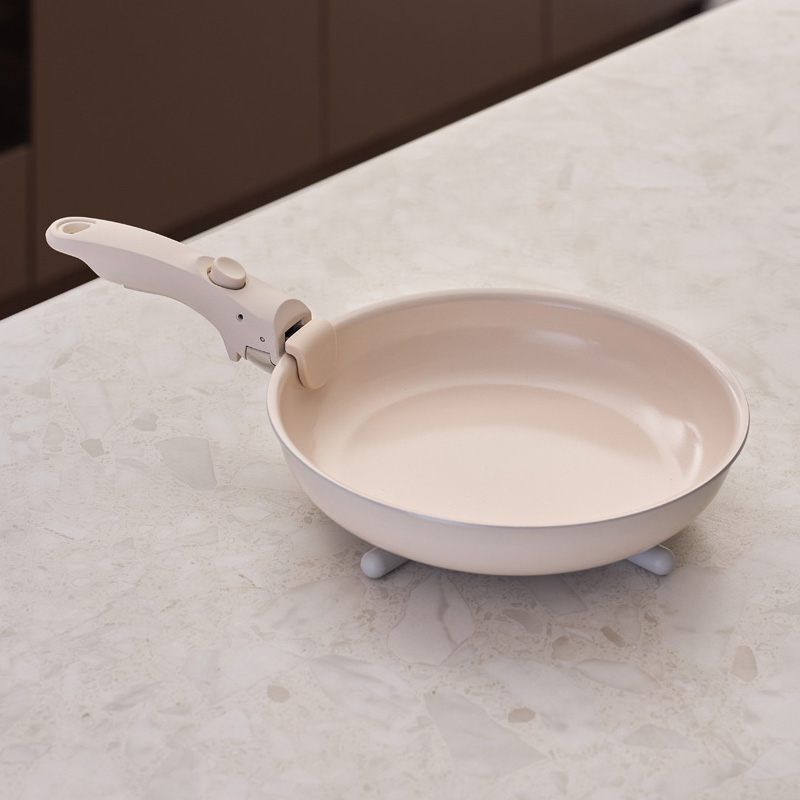Сковорода с крышкой и съемной ручкой Smart Solutions Smart Ceramic 28см